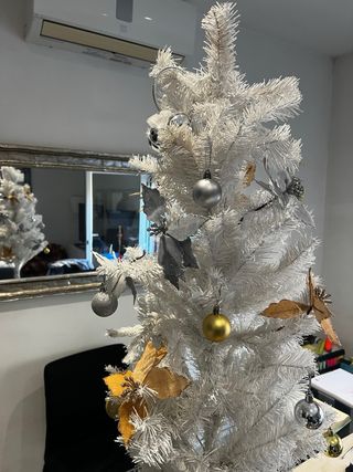 Árbol Navidad Blanco Decorado | 90cm