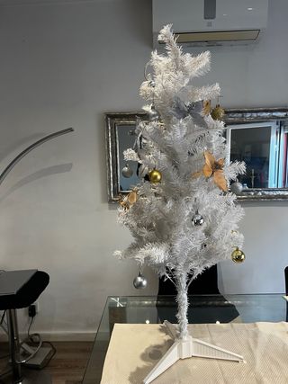 Árbol Navidad Blanco Decorado | 90cm
