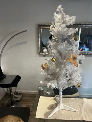 Árbol Navidad Blanco Decorado | 90cm