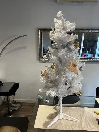 Árbol Navidad Blanco Decorado | 90cm