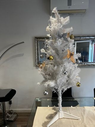 Árbol Navidad Blanco Decorado | 90cm