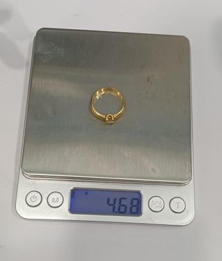 Anillo Solitario Oro 18k - 4,68gr