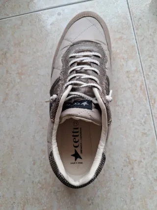 Zapatillas Cetti Beige y Gris