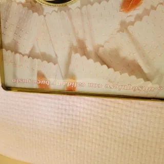 Juego de Sábanas Bordadas Azul Claro