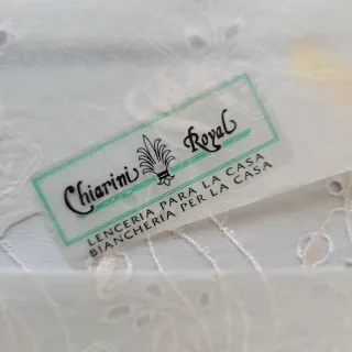 Juego de Sábanas Bordadas Azul Claro