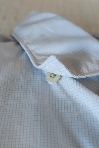 Camisa Fil Noir Talla L Azul/Blanco