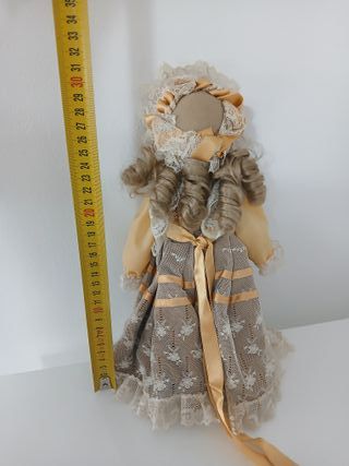 Bambola Ceramica Porcellana 30cm Vintage