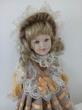 Bambola Ceramica Porcellana 30cm Vintage