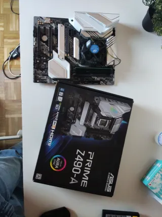 Kit placa base ASUS Prime Z490-A con CPU Intel i3