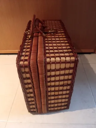 Cesta/Maleta de Mimbre