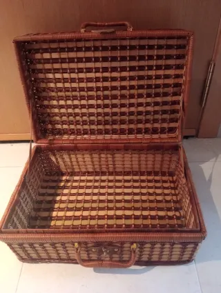 Cesta/Maleta de Mimbre