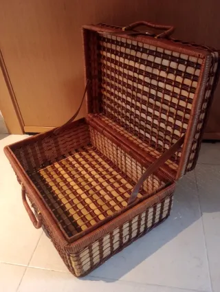 Cesta/Maleta de Mimbre