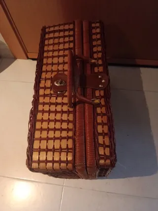 Cesta/Maleta de Mimbre