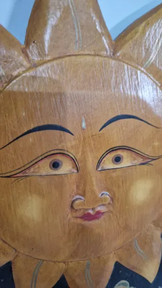 Perchero Espejo Boho Sol y Luna