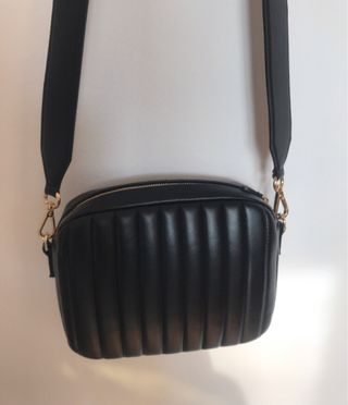 Bolso Balzac Paris Cesar Negro Cuero Nuevo