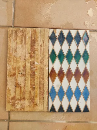 Pareja Azulejos Antiguos Menzaque Sevilla