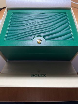 Caja de reloj Rolex verde