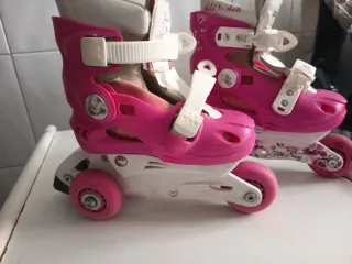 Patines niña rosas ajustables