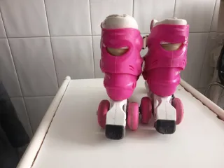 Patines niña rosas ajustables