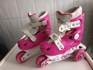 Patines niña rosas ajustables