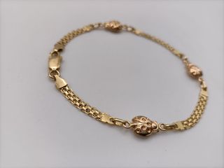 Pulsera Oro 18k Mariquita 6gr