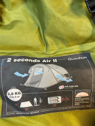: Tienda Quechua 2 Seconds Air II
