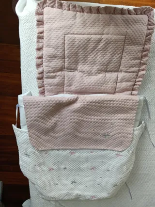 Funda para cochecito de bebé rosa
