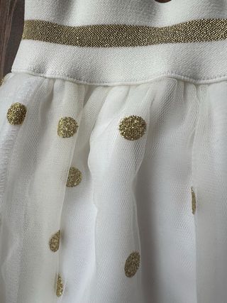 Gonna Gianfranco Ferre' bambina pois oro 6 anni