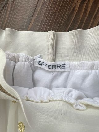 Gonna Gianfranco Ferre' bambina pois oro 6 anni