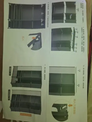 Armario portátil de tela gris