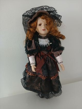 Bambola Ceramica Porcellana 40cm Vintage