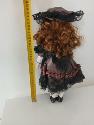 Bambola Ceramica Porcellana 40cm Vintage