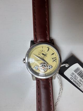 Orologio Lowell Uomo Pelle Marrone Oro