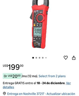 Medidor de pinza UNI-T UT219E