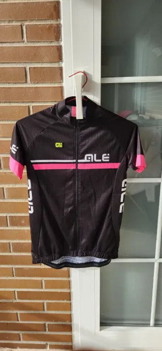 Maillot Ciclismo Mujer ALE Negro y Rosa