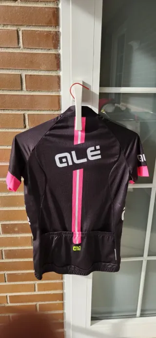 Maillot Ciclismo Mujer ALE Negro y Rosa