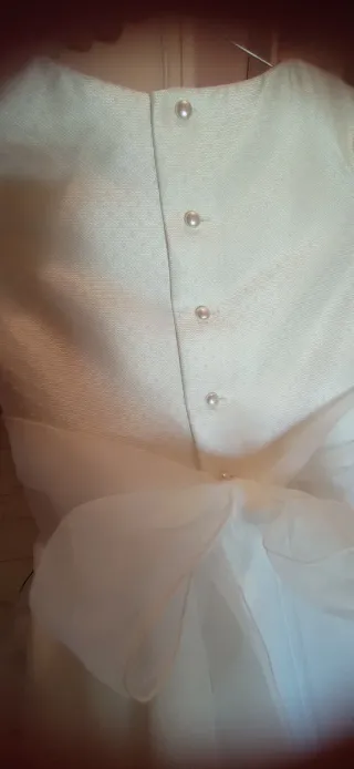 Vestido de comunión niña blanco