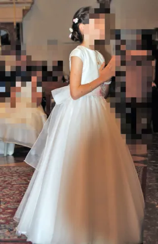 Vestido de comunión niña blanco