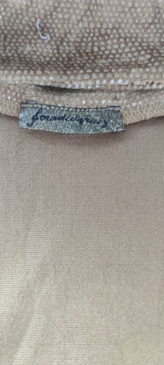 Top fiesta dorado cuello alto