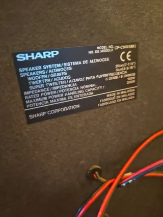 Altavoces Sharp Negros