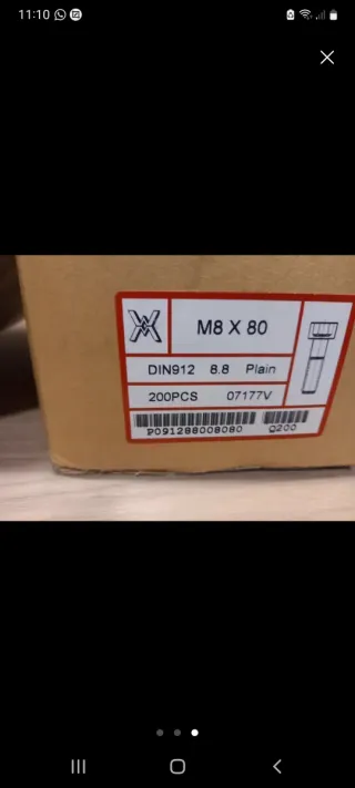 Tornillos Allen Negros