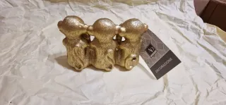 Decorazione 3 scimmie dorate
