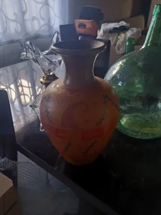 Jarrón Vintage Cerámica Terracota