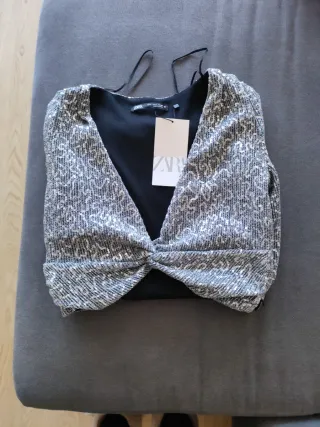 Torera lentejuelas Zara