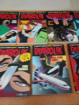 Lote 9x Cómics de Diabolik en italiano