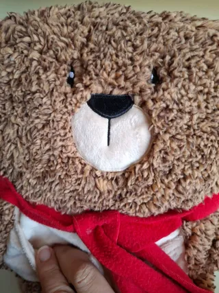 Peluche scaldamani  Orsetto Natale con Sciarpa