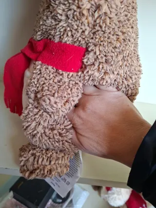 Peluche scaldamani  Orsetto Natale con Sciarpa