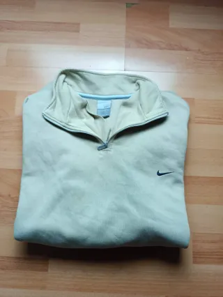 Felpa Nike 1/4 Zip Beige/Cammello Taglia L