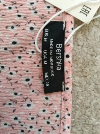 Blusa rosa estampada Bershka T.M