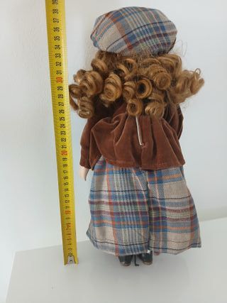 Bambola Ceramica Porcellana 40cm Vintage